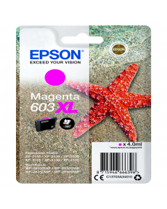 Cartuccia di inchiostro Epson Magenta serie 603XL Stella Marina, 4 ml, 350 pag