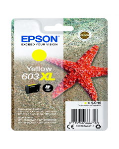 Cartuccia di inchiostro Epson Giallo serie 603XL Stella Marina, 4 ml, 350 pag