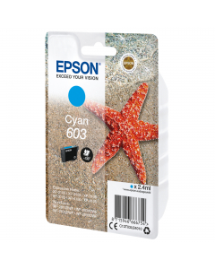 Cartuccia di inchiostro Epson Ciano serie 603 Stella Marina, 2,4 ml, 130 pag