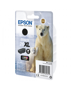 Cartuccia nero Epson claria premium serie 26XL/ORSO POLARE, in blister