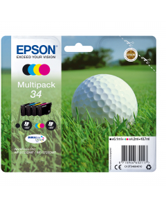 Conf. 4 Cartucce ink multipack 1 per colore 34 PALLINA DA GOLF