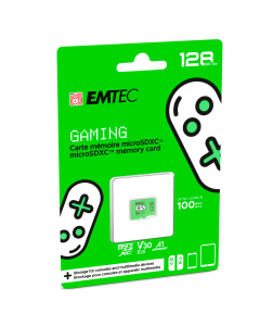 Emtec mSD 128GB UHS-I U3 V30 A1 Gaming Verde