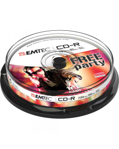 CD-R EMTEC 80MIN/700MB 52x SPINDLE (kit 10pz)