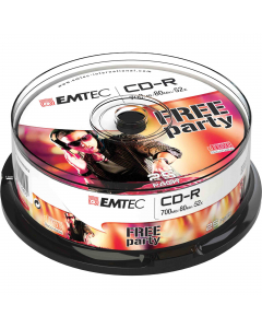 CD-R EMTEC 80MIN/700MB 52x SPINDLE (kit 25pz)
