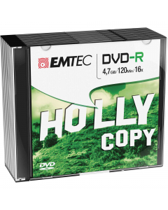 DVD-R EMTEC 4,7GB 16X SLIM CASE (kit 10pz)