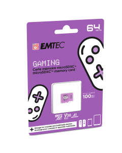 Emtec mSD 64GB UHS-I U3 V30 A1 Gaming Viola