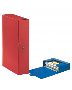 Scatola progetto EUROBOX realizzata in Presspan biverniciato da 1mm. Superficie esterna goffrata con effetto extra bright. Chiusura 1 bottone. Formato utile 25x35cm.