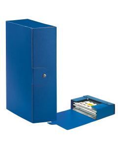 Scatola progetto EUROBOX realizzata in Presspan biverniciato da 1mm. Superficie esterna goffrata con effetto extra bright. Chiusura 1 bottone. Formato utile 25x35cm.