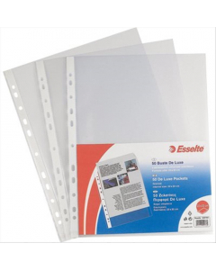 Busta in polipropilene a perforazione universale. Documenti fotocopiati e riproduzioni fotografiche possono essere archiviati nel tempo senza inconvenienti grazie alla elevata antistaticità del prodotto. Disponibili ANTIRIFLESSO o LUCIDE. Spessori STANDAR