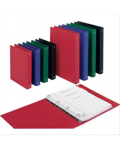 Raccoglitore a 4 anelli realizzato in PVC accoppiato a un'unica anima di cartone saldato sui bordi. 
Idoneo per un utilizzo intensivo, trova impiego sia nel settore ufficio che in quello scolastico. Meccanismo a 4 anelli. Anelli sul dorso. Formato 22x30cm