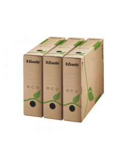 SOLUZIONE ECONOMICA PER ARCHIVIARE DOCUMENTI CONTRIBUENDO ALLA SALVAGUARDIA DEL PIANETA. REALIZZATE CON IL 100% DI CARTONE RICICLATO DI CUI L'85% POST-CONSUMO. COLORA NATURALE CON STAMPA IN TINTURA ECOLOGICA A BASE D’ACQUA . CERIFICATE FSC. FORMATO UTILE 