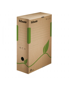 SOLUZIONE ECONOMICA PER ARCHIVIARE DOCUMENTI CONTRIBUENDO ALLA SALVAGUARDIA DEL PIANETA. REALIZZATE CON IL 100% DI CARTONE RICICLATO DI CUI L'85% POST-CONSUMO. COLORA NATURALE CON STAMPA IN TINTURA ECOLOGICA A BASE D’ACQUA . CERIFICATE FSC. FORMATO UTILE 