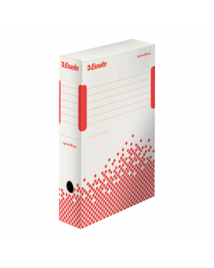 Scatole archivio di alta qualità dotate di un sistema di assemblaggio facile e veloce e AUTOMONTANTE. Dotate di doppia chiusura sul dorso per evitare rotture del foro di presa; doppie pareti e doppio fondo per la massima tenuta. Realizzate  con il 100% di