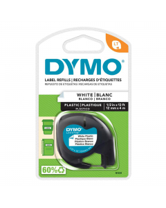 Nastro in plastica per stampa a trasferimento termico. Compatibile con Dymo Letratag.