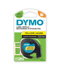 Nastro in plastica per stampa a trasferimento termico. Compatibile con Dymo Letratag.