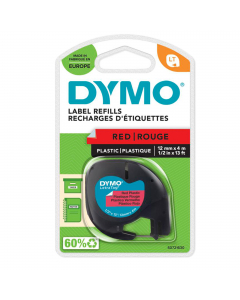 Nastro in plastica per stampa a trasferimento termico. Compatibile con Dymo Letratag.