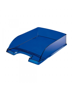 Vaschetta portacorrispondenza in PS. Bordi laterali più alti per una maggiore capacità (H70mm). Impilabile. Capacità standard nel formato A4. Dimensioni: 255x360x H70mm.
