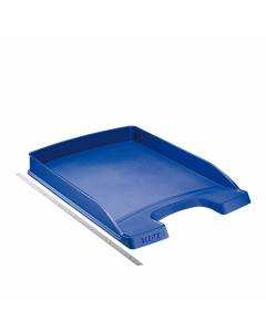 Vaschetta portacorrispondenza in PS. Capacità ridotta, perfetta per uso quotidiano A4. Dimensioni: 255x360x H37mm.