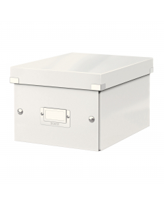 Scatole click&store Leitz in cartone per archivio dal design moderno elegante e professionale.  Assemblaggio veloce e semplicissimo. Doppia chiusura (interna ed esterna) e doppio strato d di cartone sui bordi per una maggiore resistenza e stabilitÓ. Rives