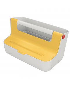 La cassetta portaoggetti con maniglia può essere utilizzata per conservare gli oggetti  o per tenerli ordinati all'interno di sale riunioni, uffici e a casa. Ideale per conservare i documenti, tablet o altri accessori. Accoglienti colori opachi e design m