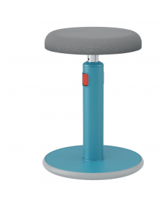 Lo sgabello Leitz Ergo Active Sit & Stand offre la flessibilità di spostarsi tra la posizione seduta e quella in piedi mentre si lavora, incoraggiando il movimento , migliorando la postura e aumentando i livelli di energia. Presenta una base arrotondata p