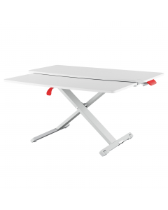 La postazione Sit & Stand da scrivania di Leitz Ergo Cosy, offre la flessibilità di spostarsi tra la posizione seduta e quella in piedi mentre si lavora, incoraggiando il movimento , migliorando la postura e aumentando i livelli di energia. Veloce e facil