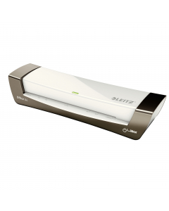Una plastificatrice affidabile e dal design elegante, sottile e alla moda. Progettata per utilizzo professionale. Dotata di 2 rulli riscaldanti plastifica una pouch di 80 micron in 30 secondi. Basso consumo di energia-spegnimento automatico se la macchina
