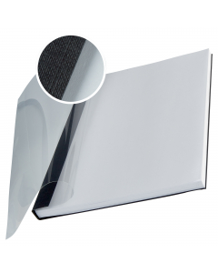 Per rilegare da 71 a 105 fogli. Copertina flessibilie con fronte trasparente per poter essere personalizzate. Dorso e retro colorati con finitura tipo lino.
