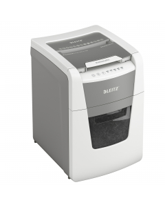 Il distruggidocumenti Leitz IQ è completamente automatico con un'esclusiva funzione di svuotamento pulito. Così intelligente che lavora da solo senza fare rumore, basta inserire la risma di carta (incl. punti e graffette), chiudere il coperchio e si potrà