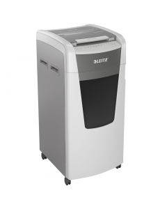 Il distruggidocumenti Leitz IQ è completamente automatico con un'esclusiva funzione di svuotamento pulito. Così intelligente che lavora da solo senza fare rumore, basta inserire la risma di carta (incl. punti e graffette), chiudere il coperchio e si potrà