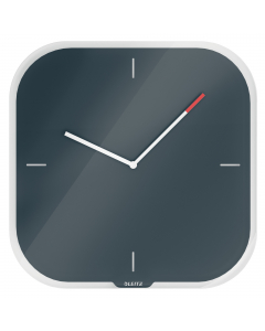 Orologio da parete silenzioso ideale per uffici, sale lettura, camere da letto. Vetro temperato di sicurezza da 4mm.  Design minimalista che permette di scrivere appunti o disegnare sul quadrante con il pennarello incluso.