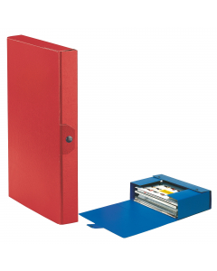 Scatola progetto EUROBOX realizzata in Presspan biverniciato da 1mm. Superficie esterna goffrata con effetto extra bright. Chiusura 1 bottone. Formato utile 25x35cm.