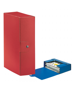 Scatola progetto EUROBOX realizzata in Presspan biverniciato da 1mm. Superficie esterna goffrata con effetto extra bright. Chiusura 1 bottone. Formato utile 25x35cm.