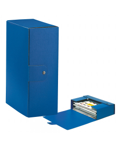 Scatola progetto EUROBOX realizzata in Presspan biverniciato da 1mm. Superficie esterna goffrata con effetto extra bright. Chiusura 1 bottone. Formato utile 25x35cm. Confezione da 5 scatole.