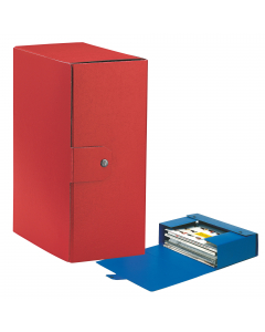 Scatola progetto EUROBOX realizzata in Presspan biverniciato da 1mm. Superficie esterna goffrata con effetto extra bright. Chiusura 1 bottone. Formato utile 25x35cm.
