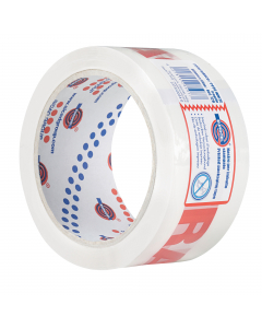 Nastro standard con supporto in polipropilene e adesivo acrilico all'acqua. Spessore totale 46 micron. Ottima resistenza all’invecchiamento ed agli UV. Con stampa "FRAGILE" in rosso su fondo bianco.
 • Nastro: Monoadesivo 
• Adesivo: Acrilico base acqua 
