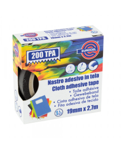 Nastro monoadesivo telato e colorato adatto per lavori di ufficio, rilegatura di copertine ed applicazioni di rifinitura estetica di alcuni lavori in ambito domestico. Grazie alla versatilità è utilizzabile anche nella realizzazione di scenografie in ambi
