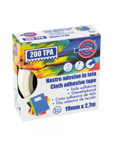 Nastro monoadesivo telato e colorato adatto per lavori di ufficio, rilegatura di copertine ed applicazioni di rifinitura estetica di alcuni lavori in ambito domestico. Grazie alla versatilità è utilizzabile anche nella realizzazione di scenografie in ambi