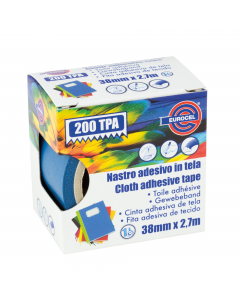 Nastro monoadesivo telato e colorato adatto per lavori di ufficio, rilegatura di copertine ed applicazioni di rifinitura estetica di alcuni lavori in ambito domestico. Grazie alla versatilità è utilizzabile anche nella realizzazione di scenografie in ambi