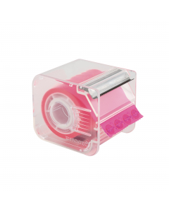Dispenser con nastro adesivo scrivibile e rimovibile, completamente trasparente in colori fluo. Sostituisce il classico foglietto adesivo ma senza staccarsi dalle superfici. Dotato di adesivo rimovibile, può essere staccato e riattaccato più volte senza r