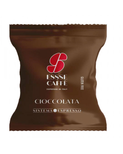 Capsule per cioccolata ESSSE Caffè. Miscela di cacao gustosa e cremosa ideale per momenti di pausa in cui hai bisogno di ricaricare le pile. Compatibili con macchine S12 Essse Caffè.
