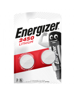Batteria CR2450 alcalina in blister da 2 pezzi