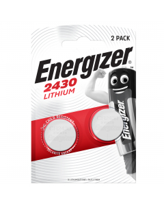 Batteria CR2430 alcalina in blister da 2 pezzi