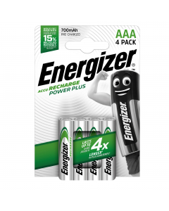 Le prime ricaricabili al mondo prodotte con una percentuale di batterie riciclate mantenendo inalterate le prestazioni, garantiscono una durata fi no a 6 volte superiore ad un'alcalina standard*. La tecnologia Energizer permette la presenza di addittivi s