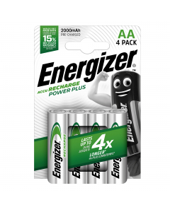 Le prime ricaricabili al mondo prodotte con una percentuale di batterie riciclate mantenendo inalterate le prestazioni, garantiscono una durata fi no a 6 volte superiore ad un'alcalina standard*. La tecnologia Energizer permette la presenza di addittivi s
