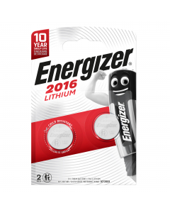 Batteria CR2016 alcalina in blister da 2 pezzi