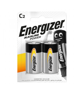 Batterie mezza torcia C alcalina in blister da 2 pezzi