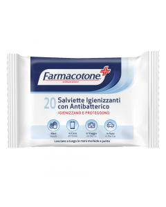 Salviette igienizzanti ideali per igienizzare le mani in varie occasioni (in casa, in viaggio o in auto). Aiutano a combattere germi e batteri assicurando una pulizia più profonda, lasciano le mani igienizzate e morbide. 

Con Antisettico (chlorexidine di