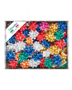 Stelle di nastro liscio 6800 10mm, diametro 5cm, in colori natalizi assortiti