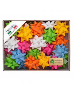 Stelle in nastro similpaper in colori primaverili assortiti.